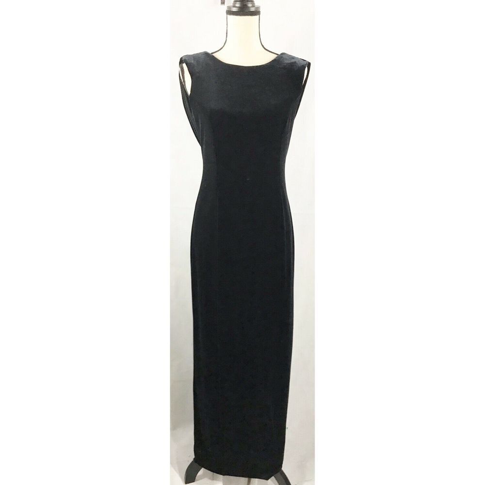 VTG Night Way Collections Maxi Velvet Gown sz 6